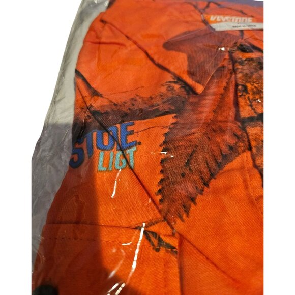 Keystone Light Size XL Orange Long Sleeve Button Shirt Real Tree Edge Color NEW - Picture 3 of 5